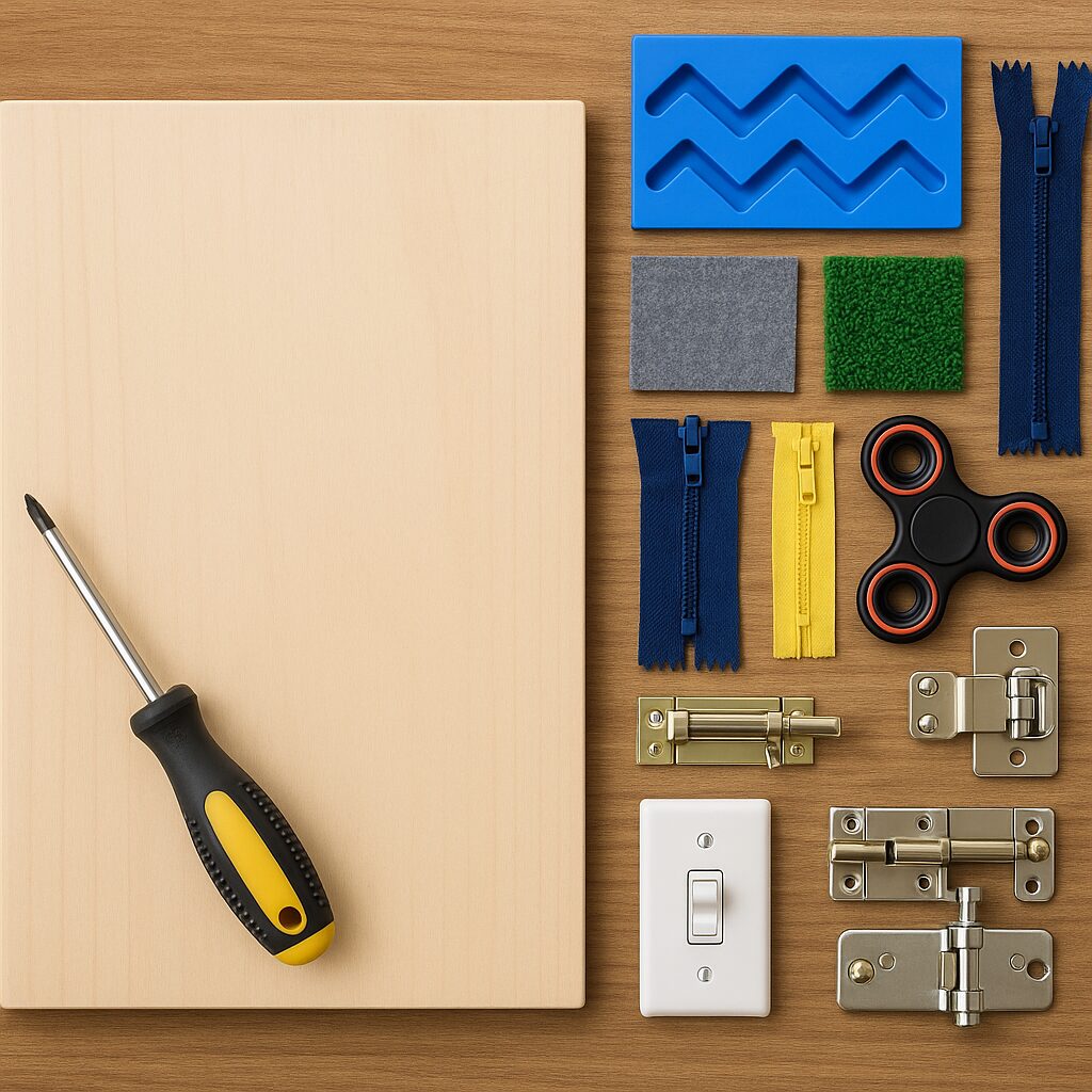 DIY sensory wall
