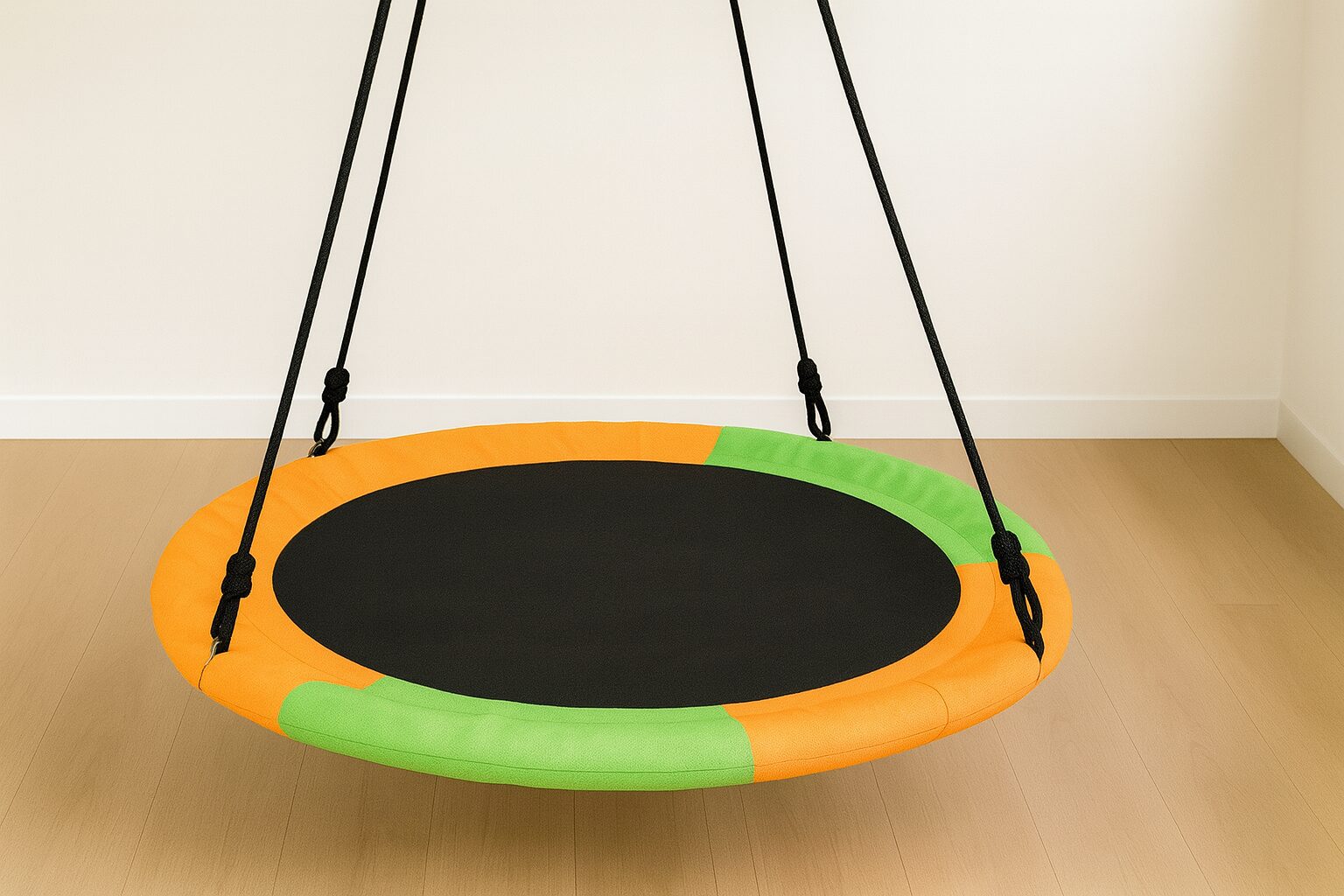 Round platform swing