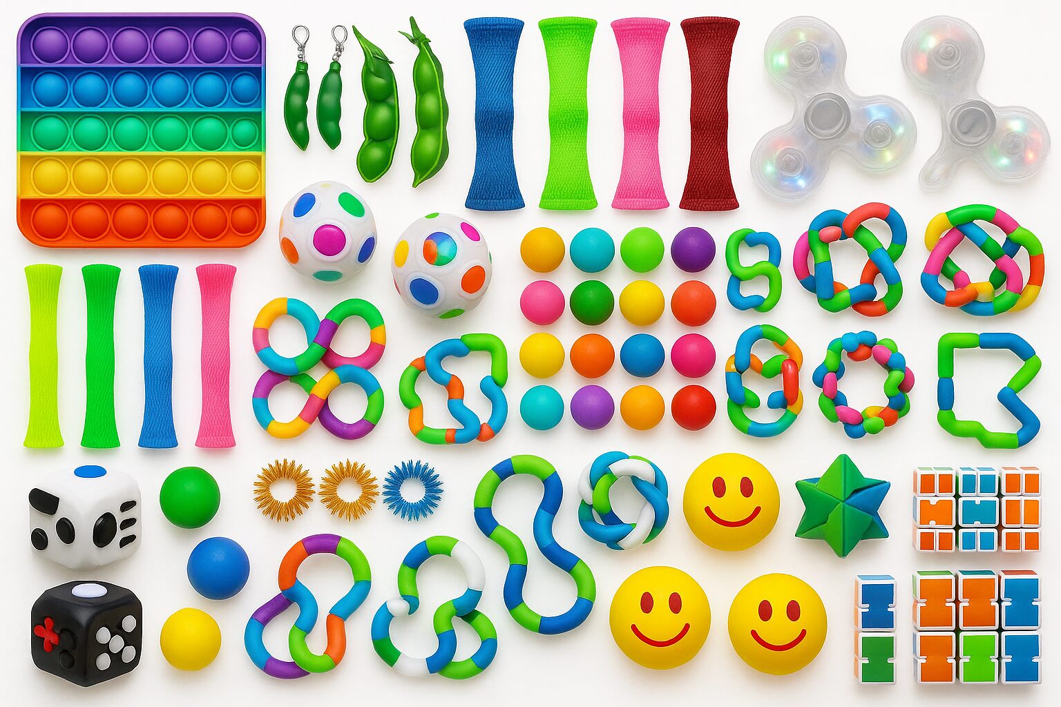 Variety pack of fidget toys