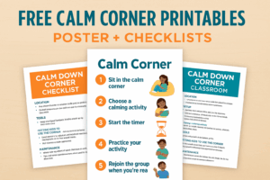 Calm-Down Corner Free Printable Tools
