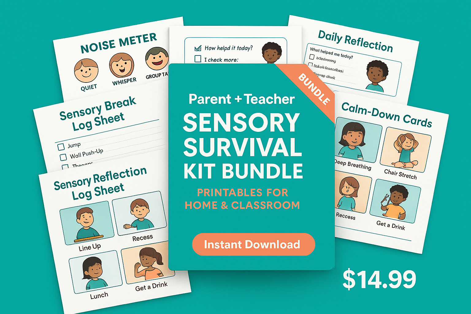 Parent + Teacher Sensory Survival Kit Bundle preview