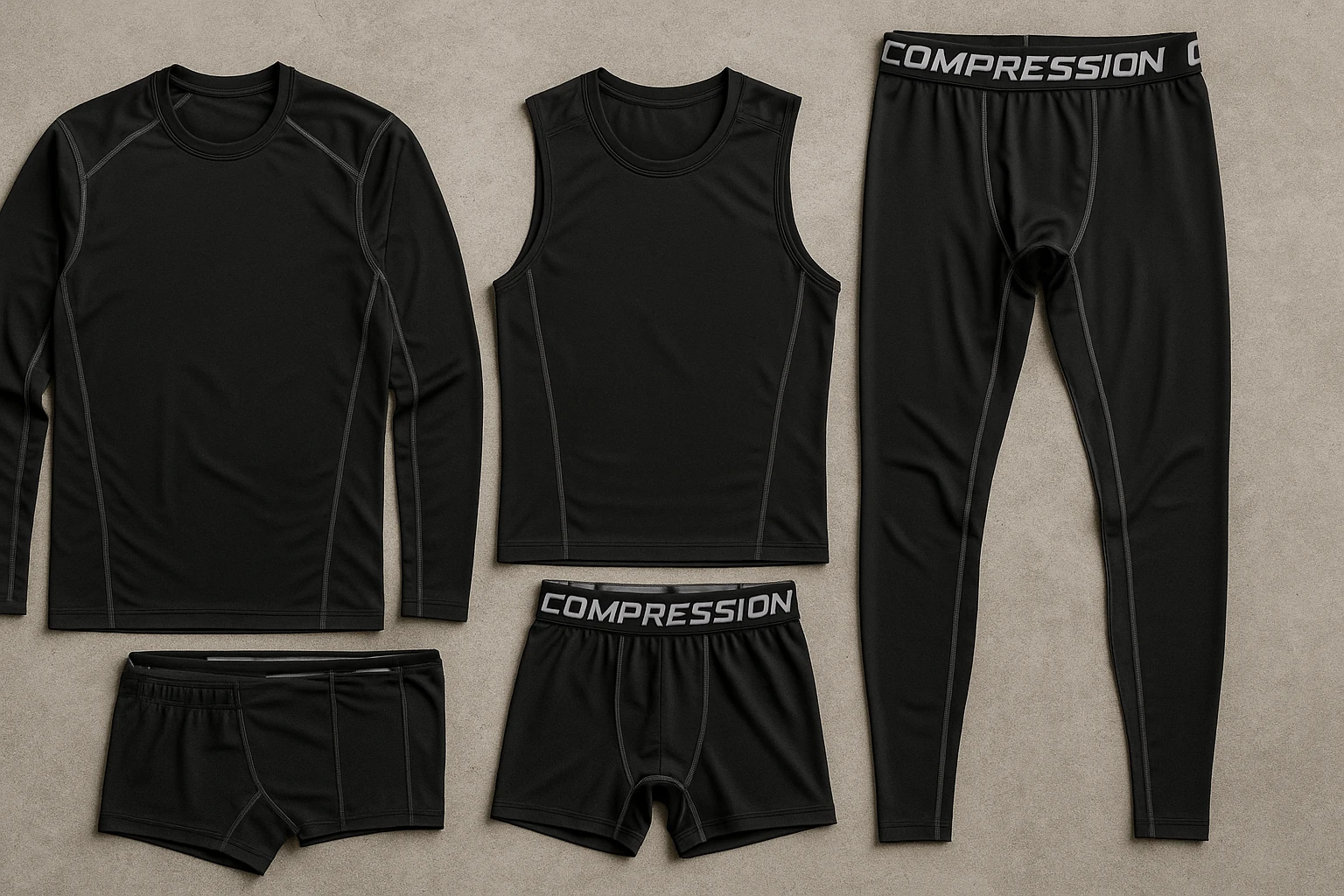 Discreet compression vest layered under casual clothing for sensory support
