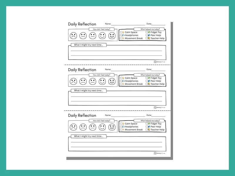Daily Reflection Mini-Sheets preview