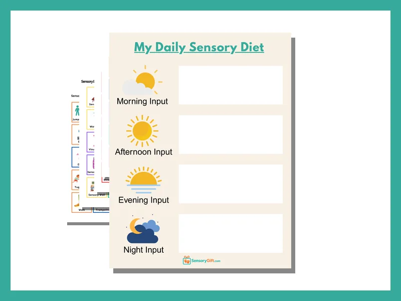 Daily Sensory Diet Template preview